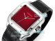 Swiss Copy THB Santos de Cartier Automatic Red Dial Leather Strap Watch (7)_th.jpg
